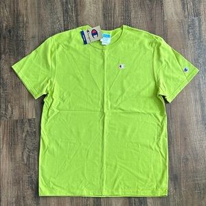 Champion Men's Bright Green Short Sleeve Tee